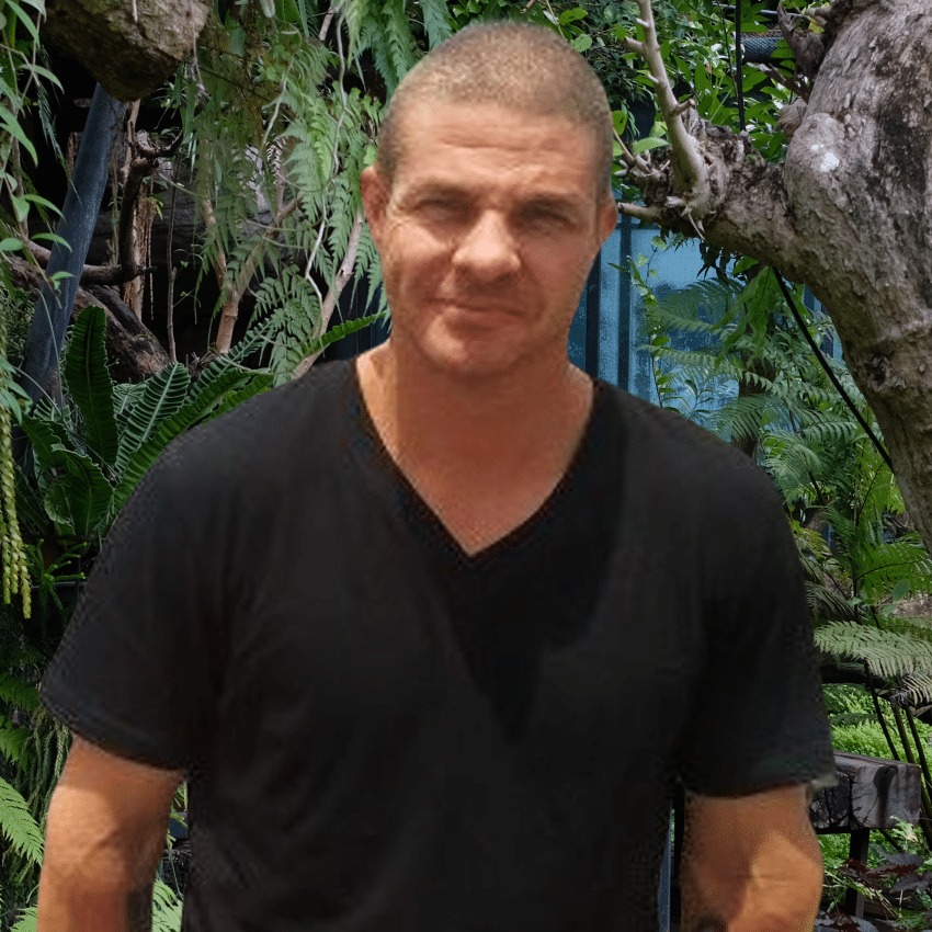 Fish Tank Filters founder with aquarium setup